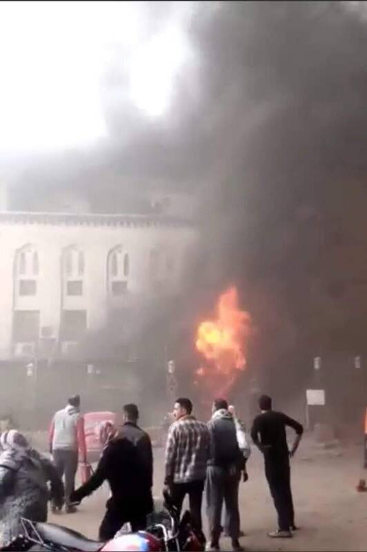 آتش سوزی مرگبار در بیمارستانی در مصر +تصاویر