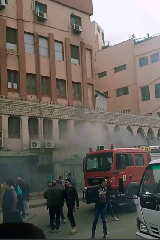 آتش سوزی مرگبار در بیمارستانی در مصر +تصاویر