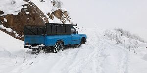 بارش برف در برخی جادهها و انسداد 15 مسیر / تردد در محورهای برفگیر با زنجیرچرخ امکانپذیر است