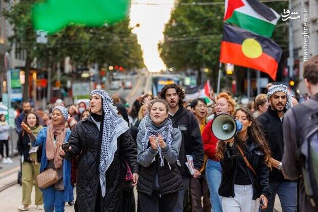 تظاهرات ضد صهیونیستی در استرالیا +عکس