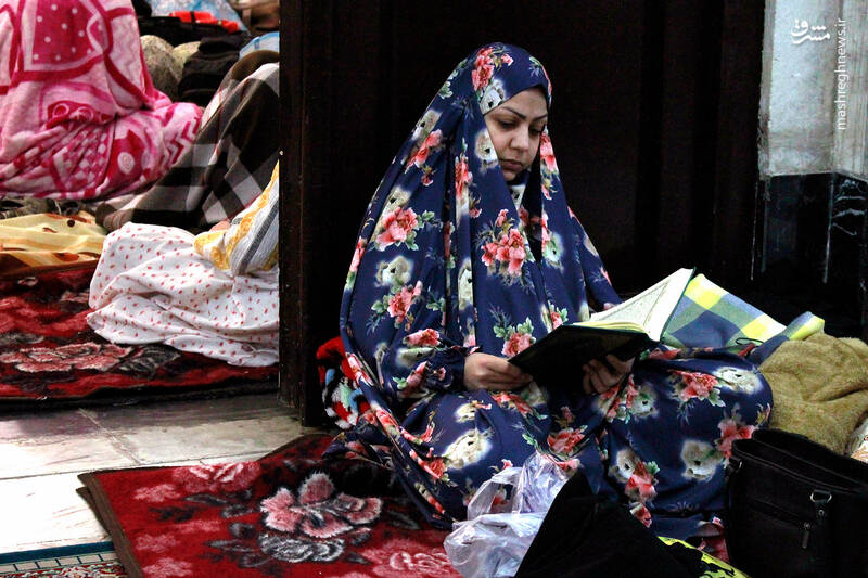 عکس/ اعتکاف رجبیه خواهران در حرم رضوی