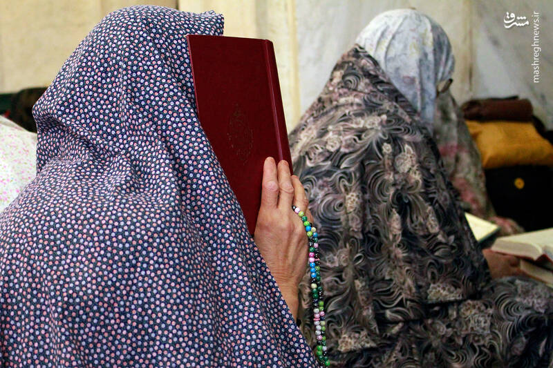 عکس/ اعتکاف رجبیه خواهران در حرم رضوی