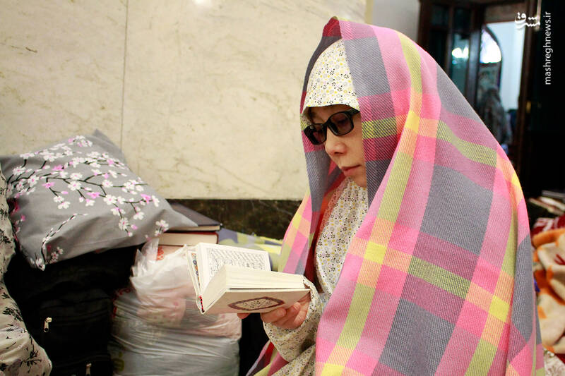 عکس/ اعتکاف رجبیه خواهران در حرم رضوی