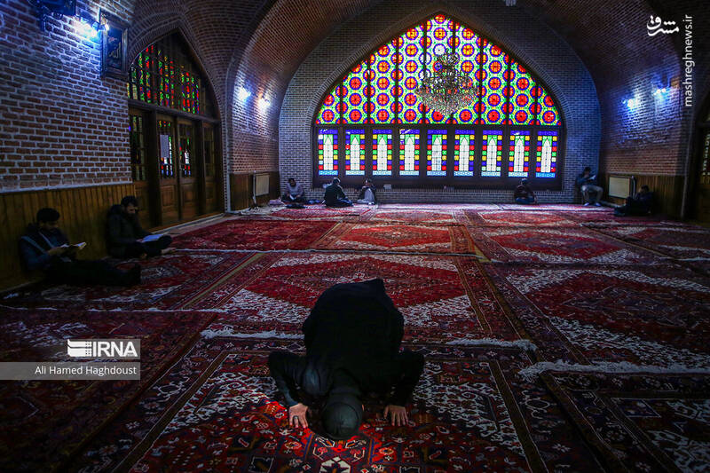 عکس/ مراسم معنوی اعتکاف در تبریز