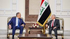 دیدار لاوروف با رئیس جمهوری عراق در بغداد