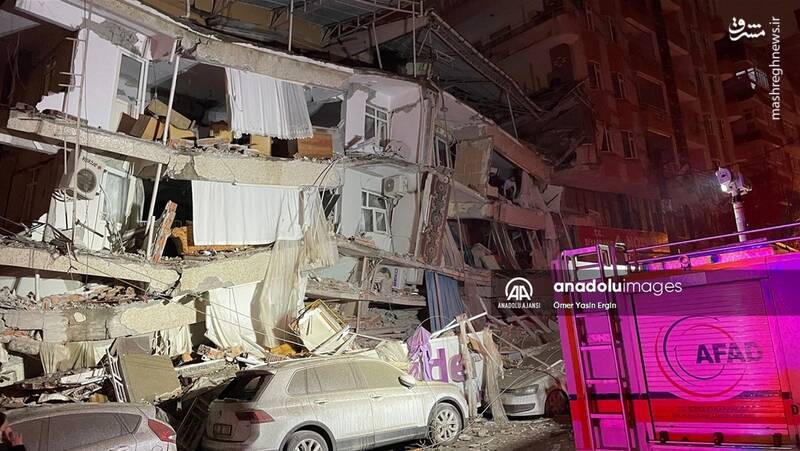 تصاویر هوایی از شدت خسارتهای زمینلرزه در شهر «قهرمانمرعش» ترکیه