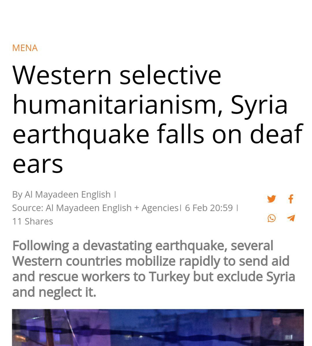 اقدام تبعیضآمیز کشورهای غربی در حرکت بشردوستانه