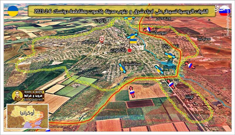 احتمال ارسال سامانه گنبد آهنین به اوکراین/ کولبا: آماده دریافت یک اسکادران جنگنده غربی هستیم/ قطع آخرین راههای ارتباطی باخموت توسط ارتش روسیه +نقشه و تصاویر