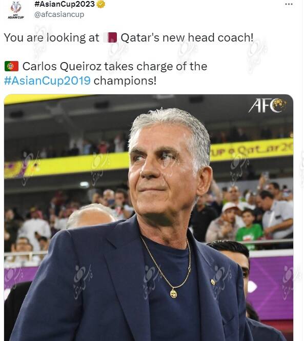 واکنش جالب AFC به مربیگری کیروش در قطر +عکس