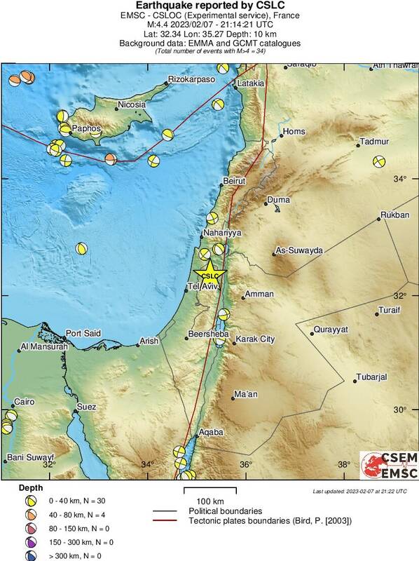 وقوع زلزله اینبار در شمال فلسطین اشغالی