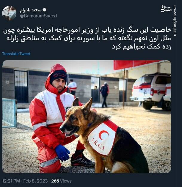 خاصیت این سگ زنده یاب از وزیر امورخاجه آمریکا بیشتره+ عکس