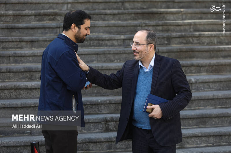 عکس/ هیئت دولت در حیاط دولت