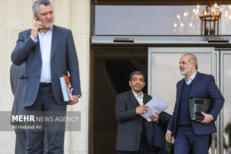 عکس/ هیئت دولت در حیاط دولت