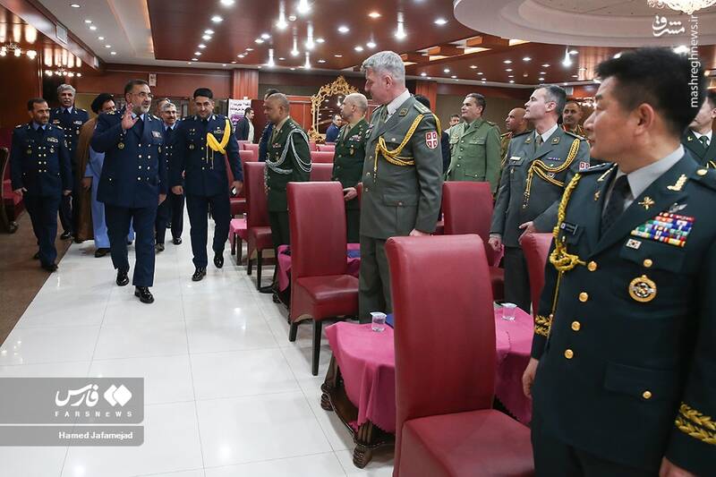 عکس/ دیدار وابستگان نظامی کشورهای خارجی با فرمانده نهاجا