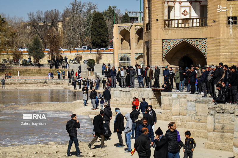 عکس/رسیدن آب به اصفهان