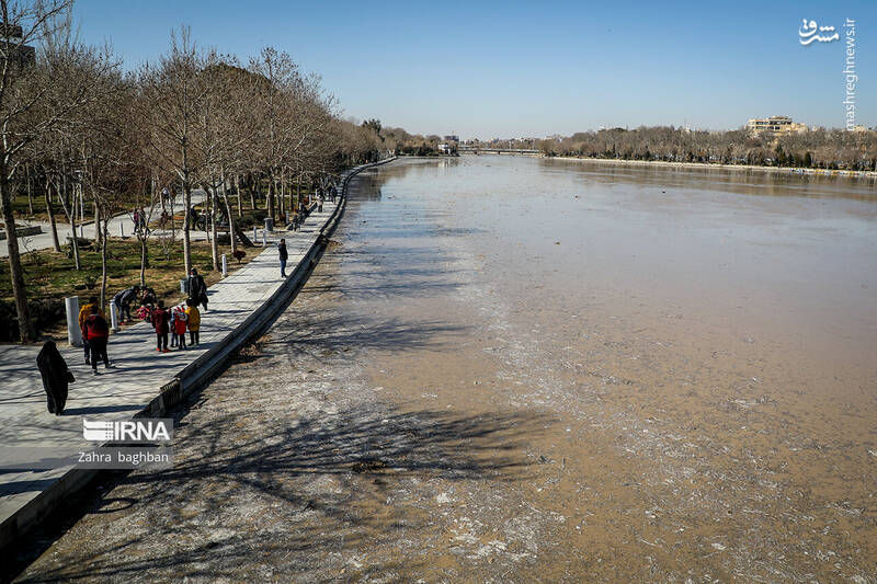 عکس/رسیدن آب به اصفهان