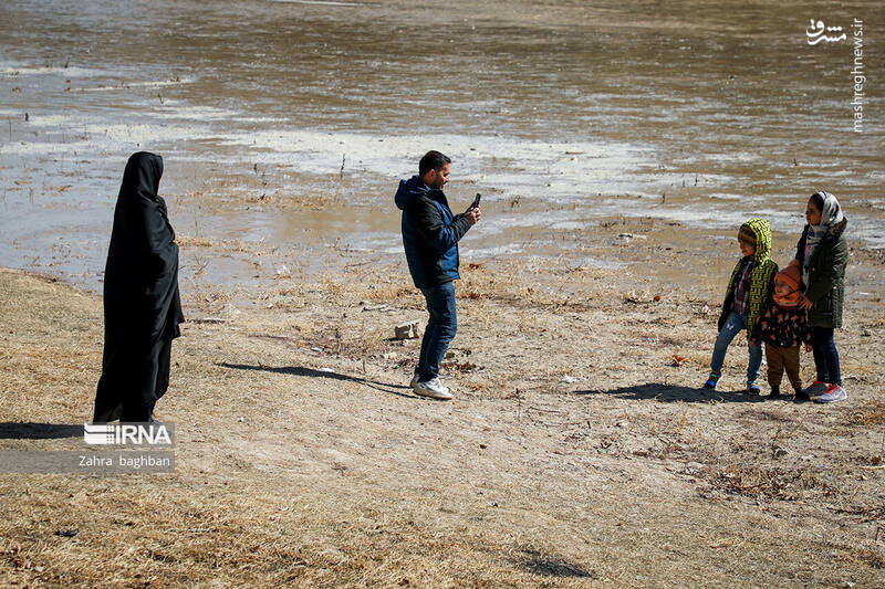 عکس/رسیدن آب به اصفهان