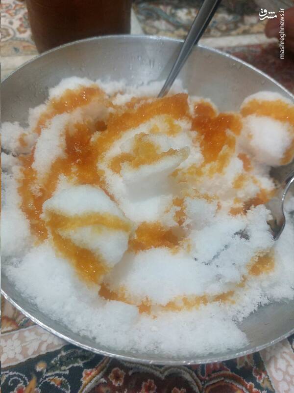 عکس/ غذای برفی