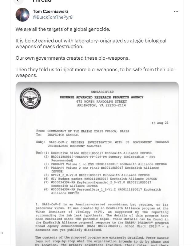 افشای اسناد هولناک از آزمایشگاهی بودن ویروسهای تنفسی/ نسلکشی بیرحمانه در لباس خدمت به بشر+اسناد و تصاویر