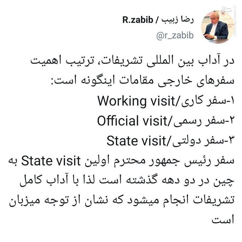 سفر رئیسی اولین «سفر دولتی» به چین در ۲۰ سال گذشته