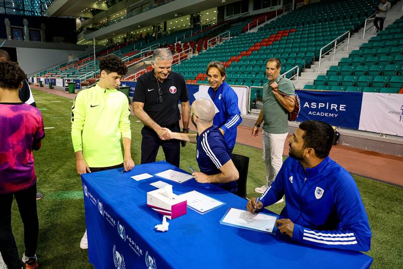 حضور کیروش در کارخانه بازیکن سازی قطر +عکس