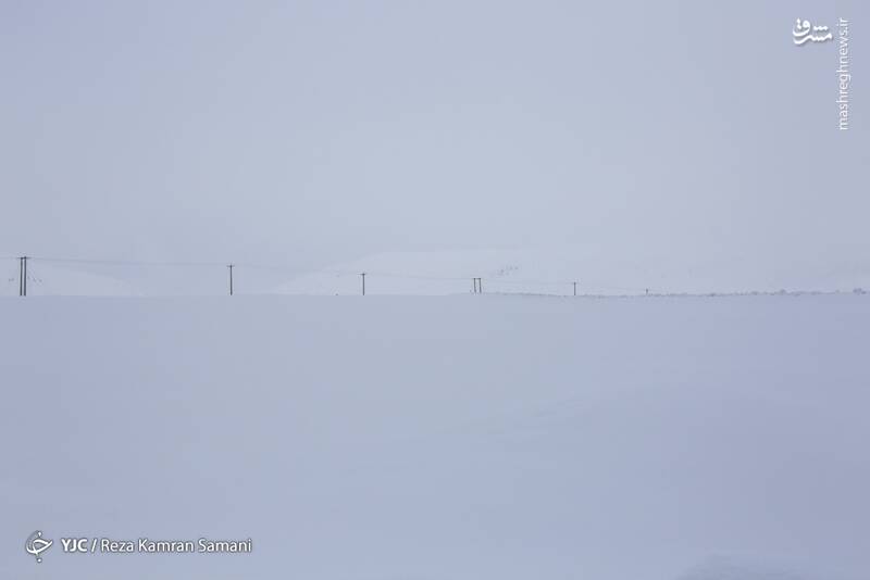 عکس/ حاشیه زایندهرود زیر بارش سنگین برف