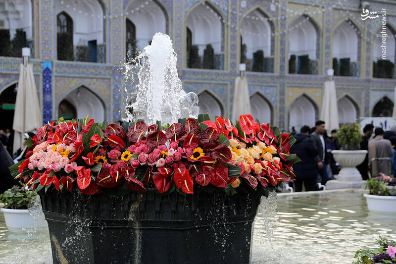 عکس/حال و هوای حرم رضوی در شب مبعث پیامبر اکرم(ص)