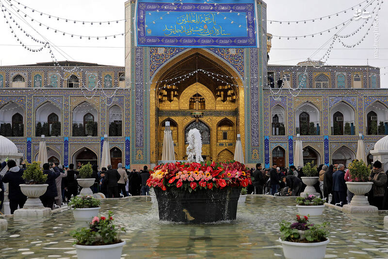 عکس/حال و هوای حرم رضوی در شب مبعث پیامبر اکرم(ص)