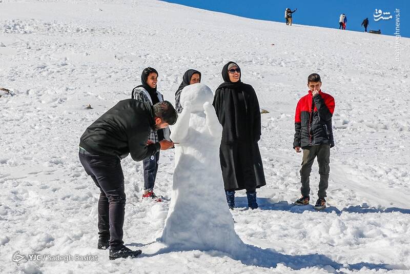 عکس/ جشنواره آدم برفی در دهاقان