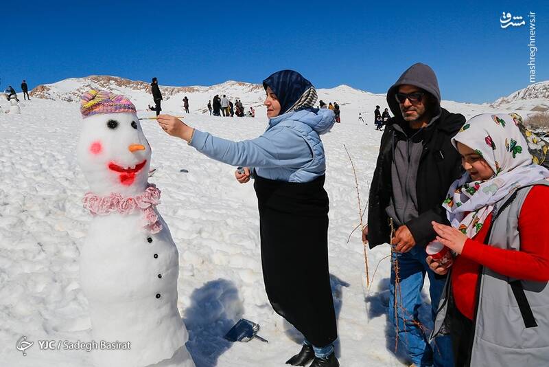 عکس/ جشنواره آدم برفی در دهاقان