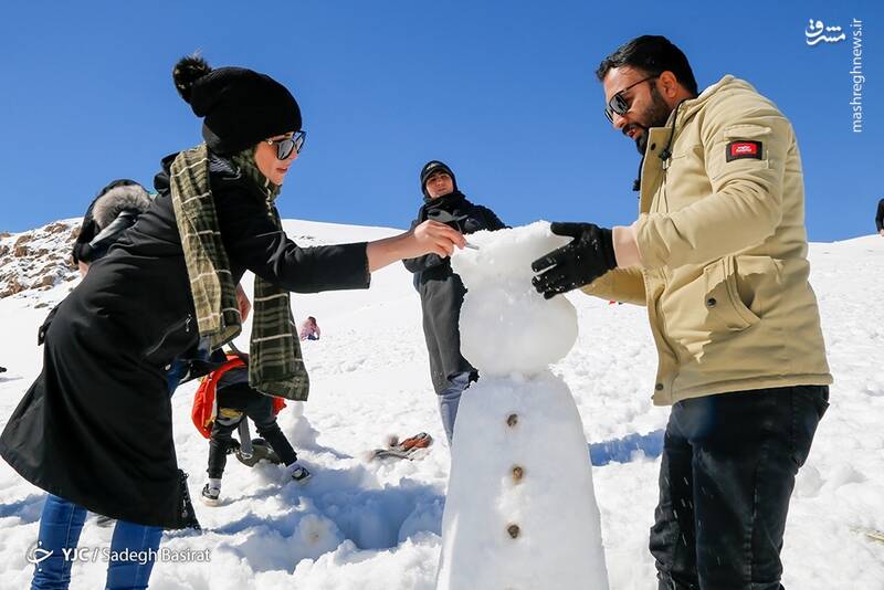 عکس/ جشنواره آدم برفی در دهاقان