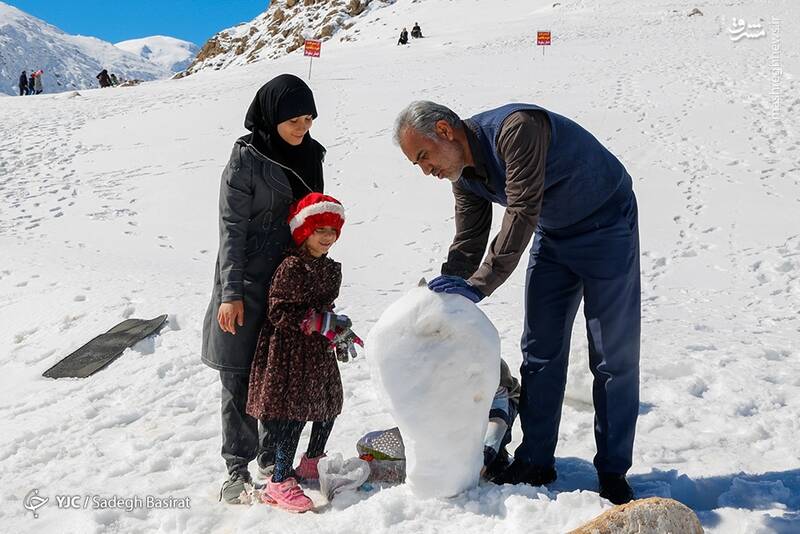 عکس/ جشنواره آدم برفی در دهاقان