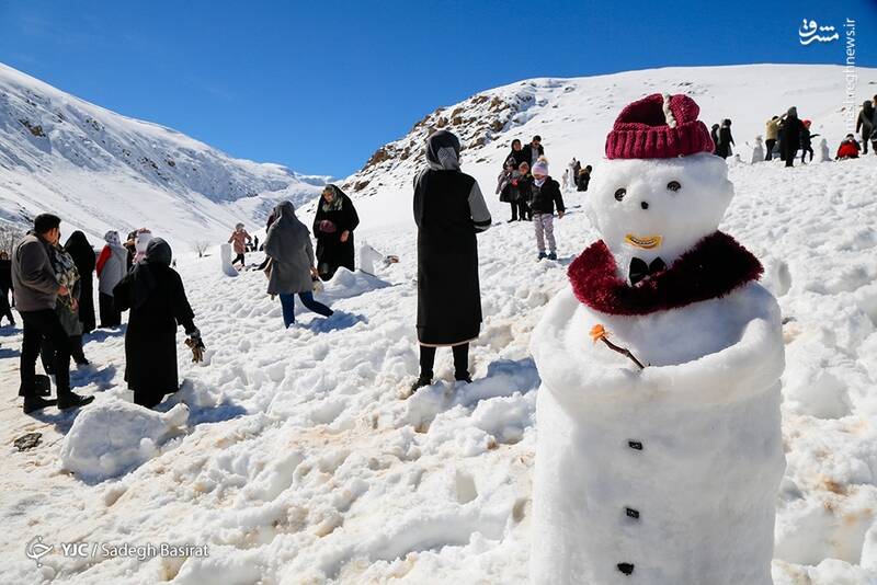 عکس/ جشنواره آدم برفی در دهاقان
