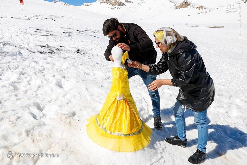 عکس/ جشنواره آدم برفی در دهاقان