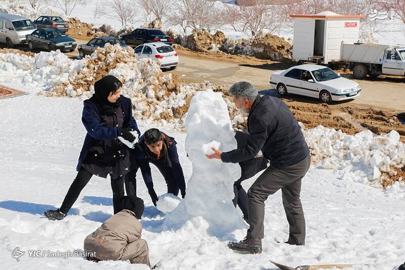 عکس/ جشنواره آدم برفی در دهاقان
