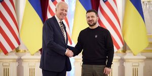 اعلام کمک نیم میلیارد دلاری آمریکا به اوکراین در سفر غیرمنتظره بایدن به کی‌یف