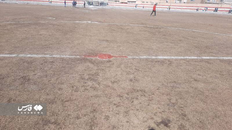 وضعیت عجیب ورزشگاه میزبان جام حذفی +فیلم