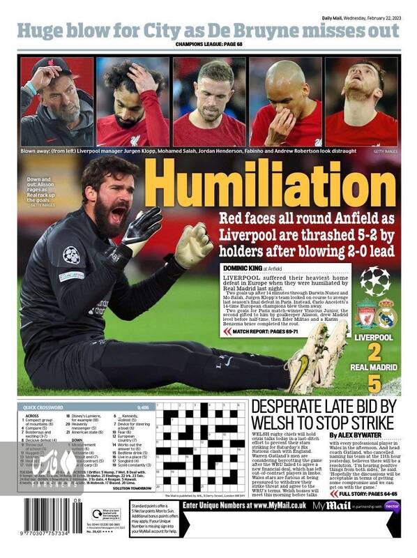 واکنش رسانهها به شب تاریخی آنفیلد/ از رژه قهرمانانه رئال تا صورت سرخشده لیورپول +عکس