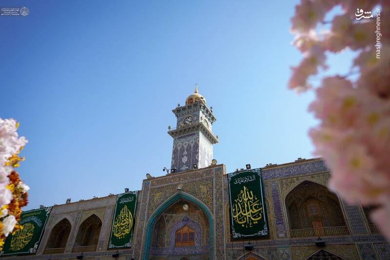 عکس/ نصب کتیبههای ولادت سرداران کربلا در نجف