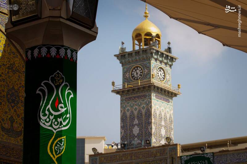 عکس/ نصب کتیبههای ولادت سرداران کربلا در نجف