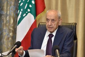 رئیس پارلمان لبنان خواستار توقف روند قتل عام ملت فلسطین شد