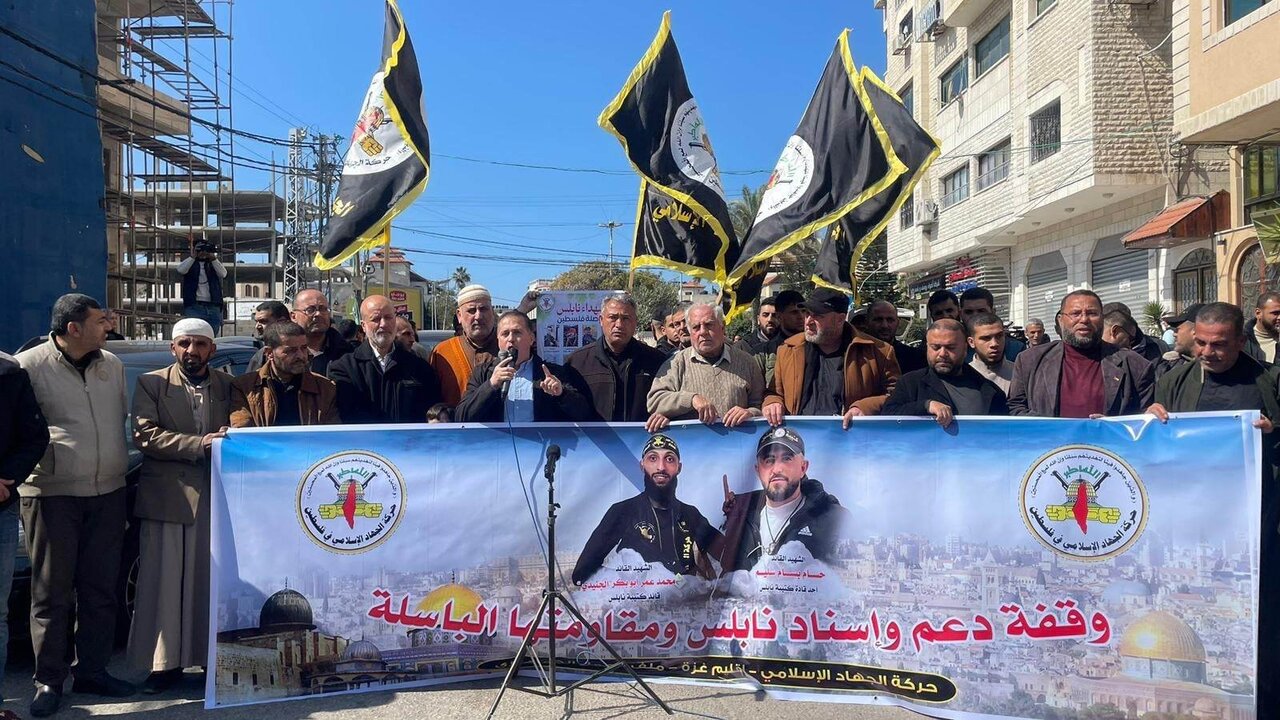 راهپیمایی در نوار غزه در حمایت از نابلس و قدس اشغالی+عکس