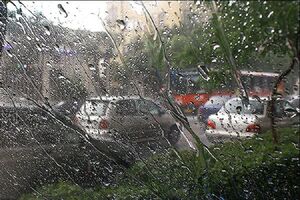 بارش شدید باران در لاهیجان