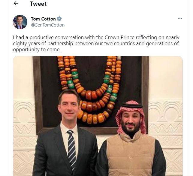 گزارش توئیتری سناتور آمریکایی: با بنسلمان و نتانیاهو دیدار داشتم