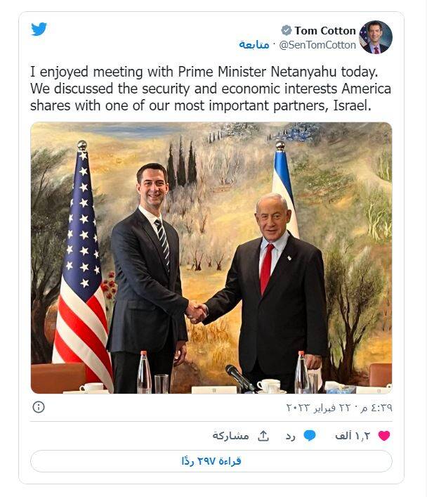 گزارش توئیتری سناتور آمریکایی: با بنسلمان و نتانیاهو دیدار داشتم