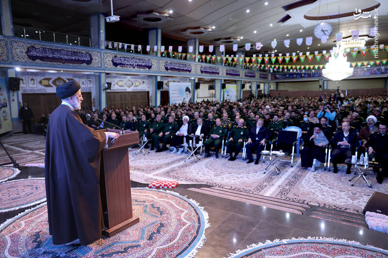 حضور رئیسی در جمع پاسداران سپاه شهدا استان آذربایجان غربی حضور رئیسی در جمع پاسداران سپاه شهدا استان آذربایجان غربی