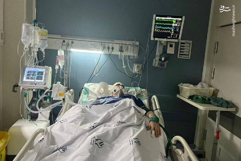 تصاویری از وزیر ورزش روی تخت بیمارستان