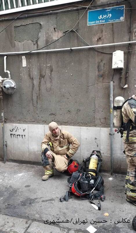 آخرین عکس شهید دارابی قبل از ورود به ساختمان ۱۵۳