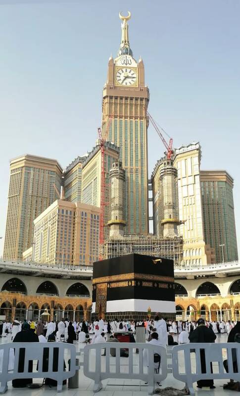 مسجدالحرام از بالاترین نقطه برج ساعت مکه+فیلم