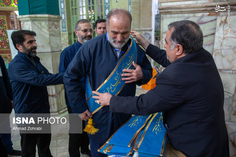 عکس/ غبارروبی مسجد مقدس جمکران در آستانه نیمه شعبان